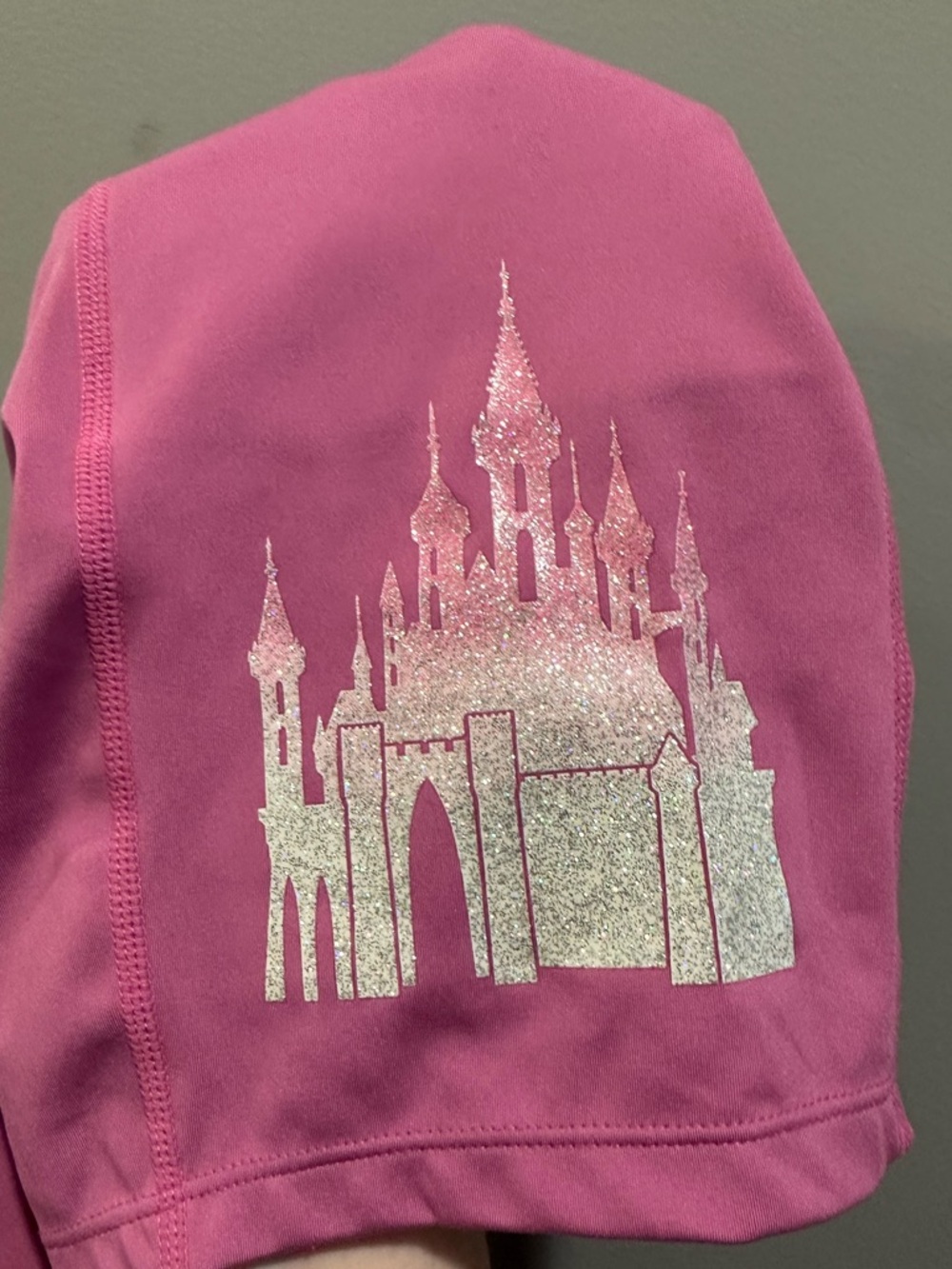 Disney Fantasyland Castle Bike Shorts Size XL Pink - Picture 4 of 5